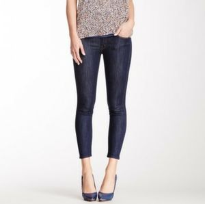 MOTHER The Looker Crop Jeans Midnight Storm